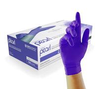 Unigloves Cobalt Pearl - Guantes de examen de nitrilo - Guantes desechables multiuso, sin polvo y sin látex - Caja de 100 guantes, color cobalto, pequeños (GP1012)