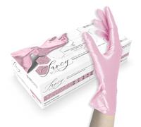 Unigloves Fancy Rose - Guantes desechables de nitrilo, multiuso, sin polvo y sin látex, no estériles, aptos para alimentos, protección contra virus, hongos y bacterias, talla XS