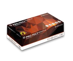 UNIGLOVES GA0053 Pro-Tect Guantes de nitrilo, mediano, naranja (paquete de 100)
