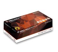 UNIGLOVES GA0054 Pro-Tect - Guantes de nitrilo, grandes, color naranja (paquete de 100)