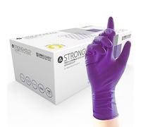 UNIGLOVES Paragon+ Advanced GL0001 - Guantes de vinilo largos de color morado (50 guantes talla 9/tamaño grande)