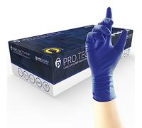UNIGLOVES ProTect - Guantes desechables de látex, color azul, Small, azul, 50