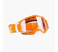 unik Gafas Motocross con lente antivaho para Enduro sujección y agarre perfectos, protección al sol, lluvia y el vaho. - Naranja