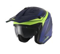UNIK PLUTON DV azul-amarillo mate H- 22.06 casco trial - Color: AZUL, Talla: Talla XL