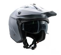 UNIK PLUTON DV gris mate brillo H- 22.06 CASCO TRIAL - Color: GRIS, Talla: Talla M