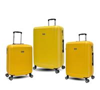 Unik REVOLUTION Juego de Maletas 3 Piezas con Cerradura de Combinación Segura | Juego de Equipaje 3 Piezas (Mustard)