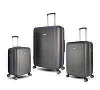 Unik REVOLUTION Juego de Maletas 3 Piezas con Cerradura de Combinación Segura | Juego de Equipaje 3 Piezas (Grey)