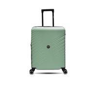 Maleta Cabina Unik Gaza, Ampliable ABS Equipaje de Mano Trolley Rígido Ligero Maletas de Viaje en 5 Atractivos Colores con 4 Ruedas Dobles Giratorias 360º y Candado TSA, S(55x40x24CM), 41L -Verde
