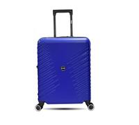 Maleta Cabina Unik Gaza, Ampliable ABS Equipaje de Mano Trolley Rígido Ligero Maletas de Viaje en 5 Atractivos Colores con 4 Ruedas Dobles Giratorias 360º y Candado TSA, S(55x40x24CM),41L-Azul