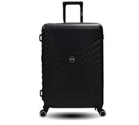 Maleta Grande Extensible ABS Equipaje de Mano Maletas de Viaje Trolley Rígidas y Ligeras en 5 Colores con 4 Ruedas Dobles Giratorias 360º, Diseño Moderno y Duradero, L(75x51x34CM),106L- Negro (Black)