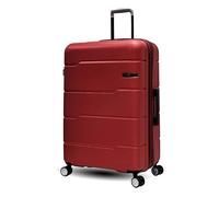 Maleta Rígida, Equipaje de Viaje, 4 Ruedas Dobles Silenciosas, Cerradura TSA, Expandible, Ideal para Viajes, Adecuado para Aerolíneas, Material ABS Sólido y Resistente, 77CM, Maleta Grande, Coral, 28"