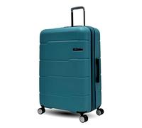 Maleta Rígida, Equipaje de Viaje, 4 Ruedas Dobles Silenciosas, Cerradura TSA, Expandible, Ideal para Viajes, Adecuado para Aerolíneas, Material ABS Sólido, 77CM, Maleta Grande, Emerald Green, 28"