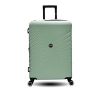 Maleta Grande Extensible ABS Equipaje de Mano Maletas de Viaje Trolley Rígidas y Ligeras en 5 Colores con 4 Ruedas Dobles Giratorias 360º, Diseño Moderno y Duradero, L(75x51x34CM),106L-(Verde Granito)
