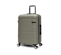Maleta Rígida, Equipaje de Viaje, 4 Ruedas Dobles Silenciosas, Cerradura TSA, Expandible, Ideal para Viajes, Adecuado para Aerolíneas, Material ABS Sólido y Resistente, 67CM, Maleta Mediano, Taupe 24"