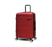 Maleta Rígida, Equipaje de Viaje, 4 Ruedas Dobles Silenciosas, Cerradura TSA, Expandible, Ideal para Viajes, Adecuado para Aerolíneas, Material ABS Sólido y Resistente, 67CM, Maleta Mediano, Coral,24"