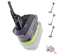 UNIKI Adaptador 2 en 1 para Ryobi batería de litio de 18 V, funciona para Dyson V7 V8 Motorhead Pro, V7 V8 Trigger, V7 V8HEPA, V7 V8 Fluffy, V7 V8Mattress, V7 V8 Absolute, V7 V8 Aspiradoras de coche y