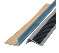 Unikicool Bordes Antideslizantes para escaleras,Antideslizantes Borde de Escalón,Tira Antideslizante para Escaleras,Auto Adhesivo,Fácil Instalación,Flexible,para Escaleras Interiores y Exteriores