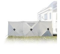 Unikka CrazyQic Parabrisas emergente - Parabrisas compacto y ligero de 3 partes (360 * 120 cm), montaje rápido, tela robusta de 210D, ideal para acampadas y actividades al aire libre