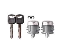 Unikpas Juego de llaves y cilindro de cerradura de puerta compatible con Ford F150 1997-2012 F250 F350 Super Duty 1998-2016 llave y cilindros 7C3Z1521990A