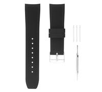 unilabo Correa de reloj de resina compatible con Casio MDV106-1AV 200 M WR, color negro