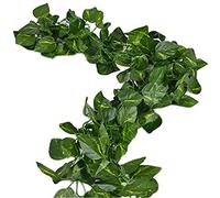 Unilove Guirnalda de follaje Falso de 51 m, decoración de Hojas Artificiales de Hiedra para decoración del hogar, Interiores y Exteriores (Hojas de Scindapsus Artificiales)