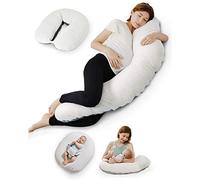 Unilove Hopo Almohada de maternidad 7 en 1, soporte de lactancia y tumbona para recién nacido, gris