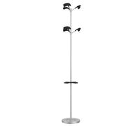 Unilux 100340648 - Perchero pie, Color Gris/Negro