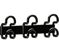 Unilux 100340674 - Colgador doble 3 ganchos, color negro