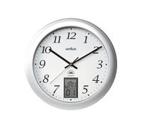 Unilux - 100340853 reloj de mesa o pared Reloj de cuarzo Alrededor Metálico, Plata