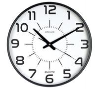 Unilux, Reloj de Pared Silencioso con Esfera Grande Maxi Pop, 38 cm, Color Negro