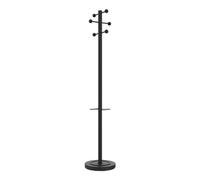 Unilux Access - Perchero de acero (6 ganchos, 175 cm), color negro
