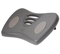 Unilux Chrysalis Reposapiés Ergonómico Funcional Ajustable en Altura 10°-15°-20° y Superficie Antideslizante 42x32cm Negro, Gris
