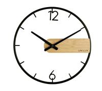 Unilux Circle - Reloj de Pared (42 cm), Color Negro