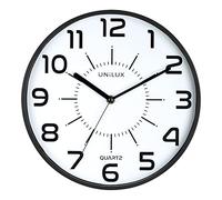 Unilux Favorit Pop - Reloj de Cuarzo (28 cm), Color Negro