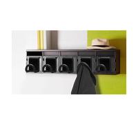 Unilux Fil perchero magnético para abrigos negro