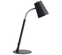 Unilux Flexio - Lámpara de escritorio LED (5 W, 450 lúmenes, flexible, 43,5 x 15 cm), color negro
