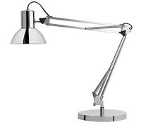 Unilux LAMPADA ULX 11W C A Lámpara sobremesa Led Success 80 Cromado E27, 11 W, Gris Metalizado, 46 x 27.5 x 13.5 cm