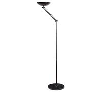 Unilux - Lámpara de suelo con bisagras (24 W), color negro
