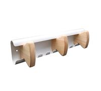 Unilux - Perchero de pared Aurora con 3 ganchos de madera