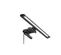 Unilux Visiolight - Lámpara LED para portátil (orientable, atenuación), Color Negro