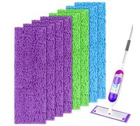 UNIMADE Almohadillas Reutilizables Para Mopa Swiffer Powermop, Paquete De 8 Microfibra 13 a 15 Pulgadas, Lavables Repuesto La Mayoría Tipos