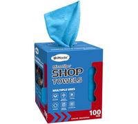 UNIMADE Toallas de tienda, 100 hojas, paños de limpieza de microfibra de grado comercial, sin pelusas, trapos para tiendas a granel, para automóviles, mecánicos, restaurantes, garajes, limpieza, 11 x