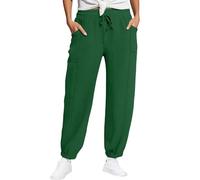 Unimate Pantalones harén de cintura alta para mujer, pantalones deportivos para mujer, cintura elástica del Reino Unido, pantalones casuales con bolsillos, ajuste holgado, ligeros y cómodos para ropa