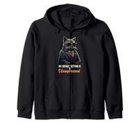Unimpressed Cat Suit Sunglasses Funny Attitude Quote Sudadera con Capucha