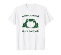 Unimpressed Since Tadpole Funny Frog Silly Graphic Camiseta