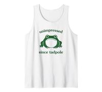 Unimpressed Since Tadpole Funny Frog Silly Graphic Camiseta sin Mangas