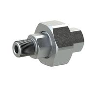 Unión 341, sellado cónico, IG/AG, Rp/R 1 1/2, temperatura de funcionamiento de -20 °C hasta 300 °C, fundición maleable negra, galvanizado en caliente