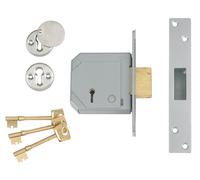 UNION 3G114E 5 Palanca Mortaja Bloqueo Serie C 80mm 3in Satén Cromo UNNV3G114C