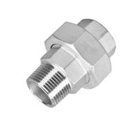 Unión de accesorios de tubería fundida, DN20 de acero inoxidable hembra x macho, adaptador de conector de tubería para proyectos domésticos/industriales/bricolaje (3/4 pulgadas)