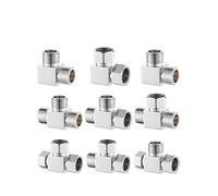 Unión de codo macho hembra de 1,27 cm en Y Tee de 3 vías de cruz de 4 vías de latón para jardín doméstico (FFF Tee 3 flexible)